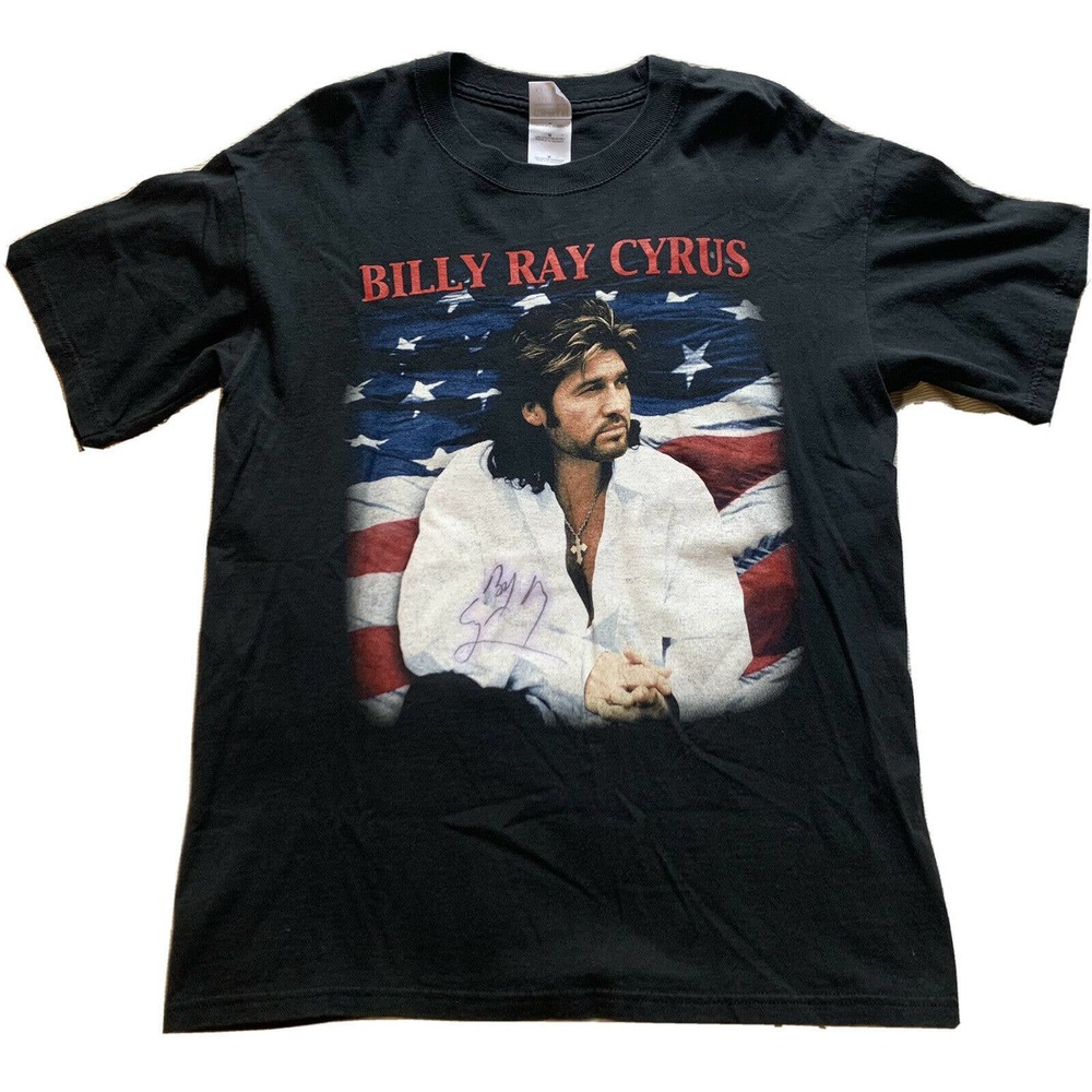Autographed Vintage Billy Ray Cyrus 2001 Shirt